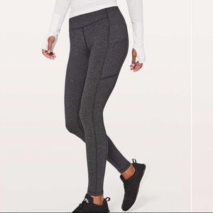 *Lululemon* Gray/Black, Speed Up Tight 28”